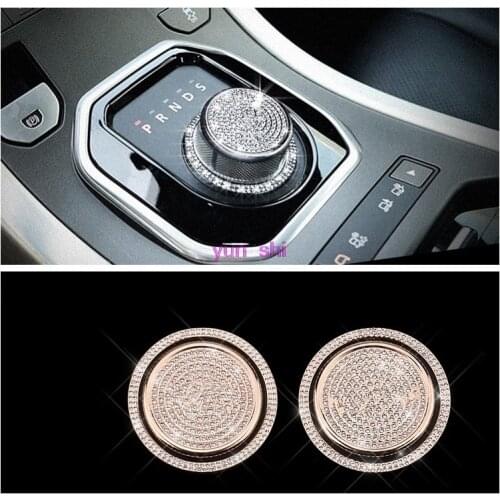 Car Gear Shift Knob Head Decoration Cover Trim For Land Rover Discovery Sport Discovery 4 Range Rover Evoque For Jaguar XF XJ XE