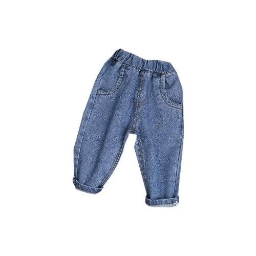 Baby Boys Girls Loose Jeans Pants 2019 Spring New Toddler Boy Casual Trousers Children All-match Denim Pants Kids Girl Clothing