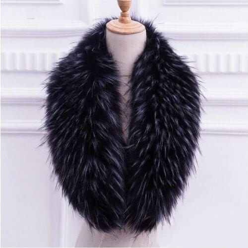 15 colors Women Warm 100% Real Genuine Farm Fox Fur Collar Wrap Scarf Shawl Neck Graceful