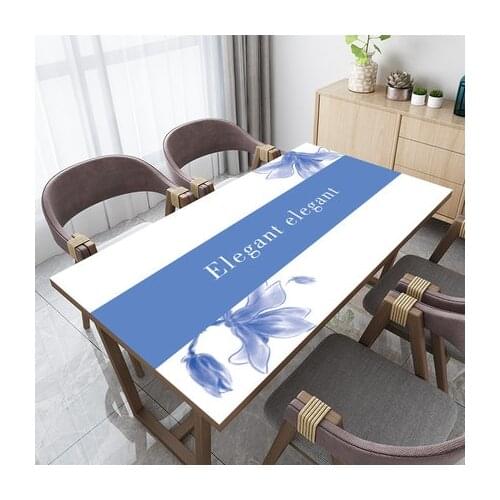 Protector Plastic Tablecloth Mat Pad Soft Glass for Desk Table Dining tablecloth Waterproof for Home Tablecloths