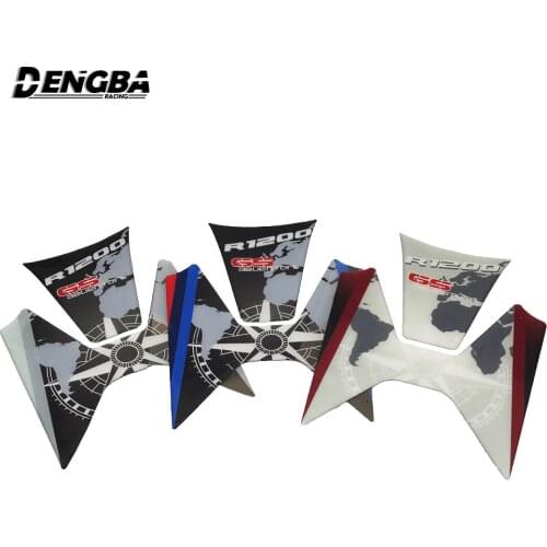 3D Fish Bone Sticker Decal Emblem Protection Tank Pad Cas Cap For BMW R1200GS R1200 GS