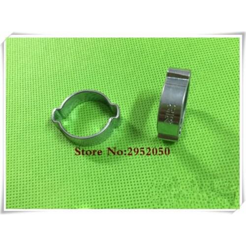 Free shipping pipe clamp 50pcs/lot Double Ear Clamp O Clips Air SILICONE FUEL HOSE PIPE Zinc Plated