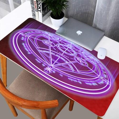 Anime Fullmetal Alchemist 90X40cm XL large Gaming Mouse pad Grande Mousepad Keyboard mat Desk Cushion With locking edge