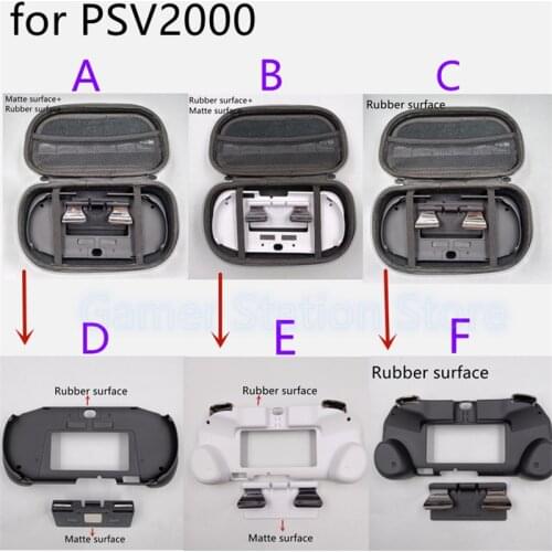 For PSV2000 PSV 2000 L3 R3 Hand Grip Game Console Stand Case with L2R2 Trigger Button for PS VITA 2000 Storage bag streaming