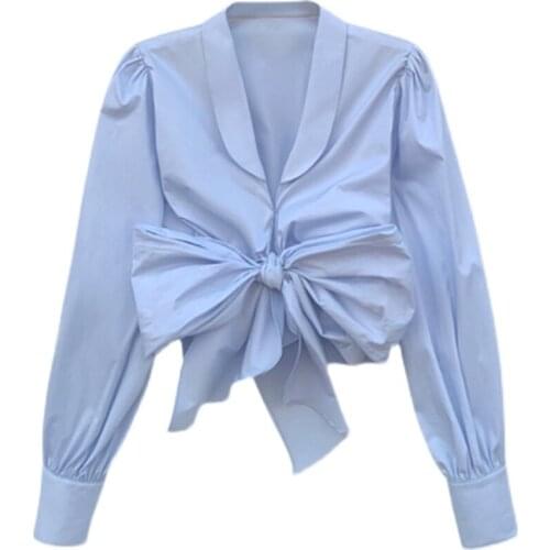 HIKOSAKA Women's Blue Shirts