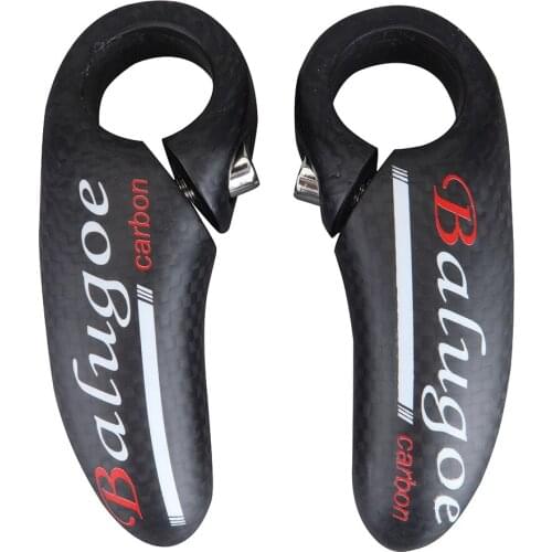 2020 Road MTB Bike Handlebar Ends 3K Carbon Fiber Ultalight Bicycle Auxiliary Handlebar 22.6-25mm Handle Bar Ends Bicycle Parts