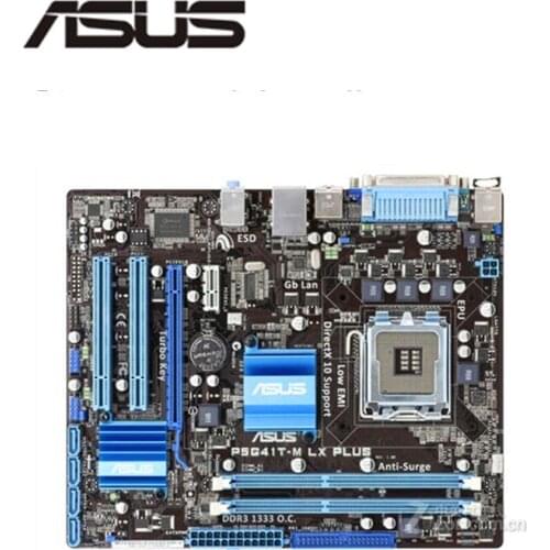 For Asus P5G41T-M LX PLUS Desktop Motherboard G41 Socket LGA 775 Q8200 Q8300 DDR3 Original Used Mainboard On Sale