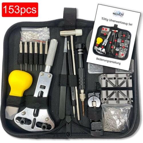 153x Watch Repair Kit Professional Spring Bar Tool Set Watch Band Link Pin Tool Replacement Remover Spring Bar Set