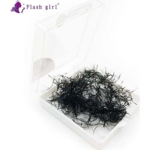 Flash girl good grade 6D 14mm 0.07D/C premade Russia Volume eyelash 1000 fans box short stem eyelash extensions private label