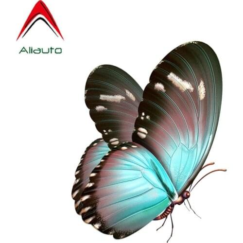 Aliauto Beautiful Hand Drawn Butterfly Car Stickers PVC Decal for Chevrolet Cruze Volkswagen Honda Hyundai ,11CM*14CM