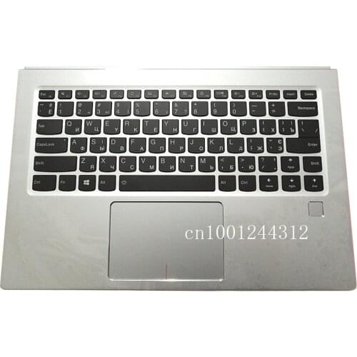 Rus New For Lenovo ideapad Yoga 910-13 910-13IKB Palmrest Upper Case Keyboard Bezel Cover w/ Fingerprint Silver 5CB0M35087