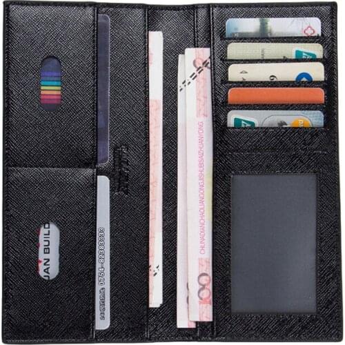 New mens wallet long student ultra-thin man wallet Korean version of the wallet man ticket holder fashion wallet mens gift
