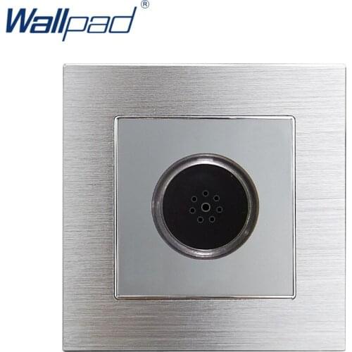 New Arrival Sound Light Control Switches Wallpad Luxury Wall Light Switch Grey Aluminum Alloy Panel Interrupteur