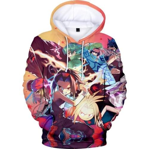 New SHAMAN KING Hoodie 2020 Japanese Anime 3D Sweatshirt Mens Hoodie Unisex Streetwear Pullovers Harajuku Boys Clothing