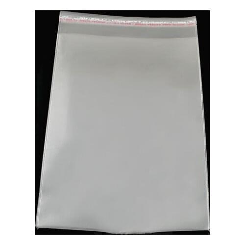 8SEASONS 100 PCs Clear Self Adhesive Seal Plastic Bags 15x24cm (B04011)