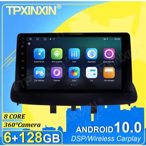 PX6 IPS Android 10 6+128G Carplay 360 Camera For Renault Megane 3 2009-2015 Multimedia Player Radio Tape Recorder Video Navi GPS