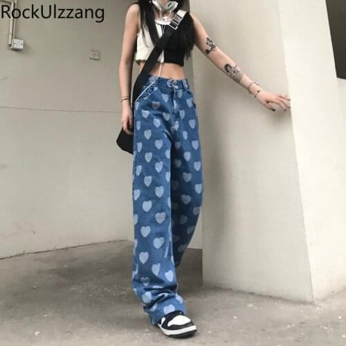 Rockulzzang Womens Boyfriend Jeans