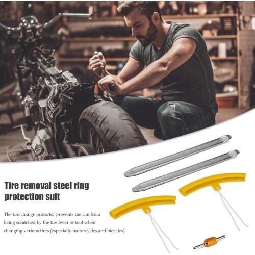 12" 7.5" Motorcycle Tire Iron Changer Lever Tool Wheel Rim Protector Valve Tool Tyre Remover Levers Motorcycle Repair Fix Tool