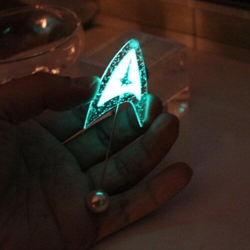 Star wars glowing brooch Discovery Command brooche Jewelry Pendant glow in the dark