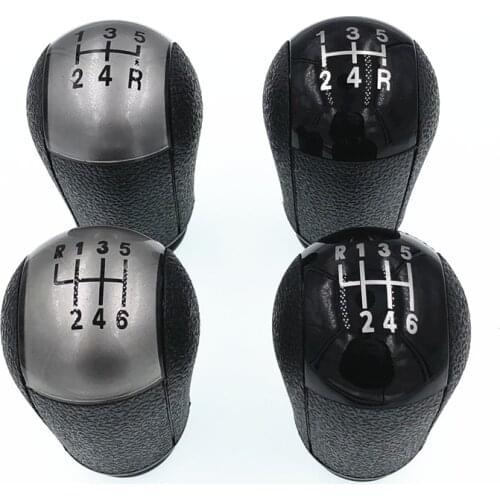 High Quality 5 Or 6 Speed Black Or Silver Car Gear Shift Knob For Ford Focus For Mondeo Fiesta C-Max