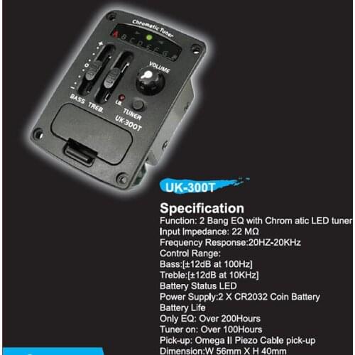 Ukulele Pickup Pick Up Tuner Equalizer Free Installation Electric Ukelele Connection Amplifier Mini Guitar Eq Uke Pick-up