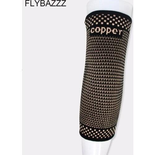 1PC Copper Fiber Elbow Support Nylon Elastic Gym Sport Elbow Protective Pad Absorb Sweat Sport Basketball Arm Sleeve Elbow Brace