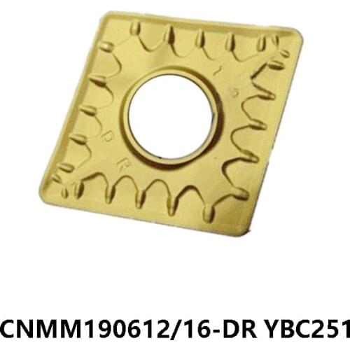 100% Original CNMM19 CNMM190612-DR CNMM190616-DR YBC251 Carbide Inserts for Steel CNMM 190612 190616 Lathe Cutter Turning Tools