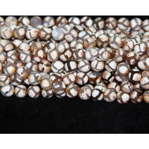 2strands 10mm Mystical Tibetan Spherical Beads Tibetan Ball Necklace Dzi Beads Loose Gems Stone Beads Tibetan Gate Beads