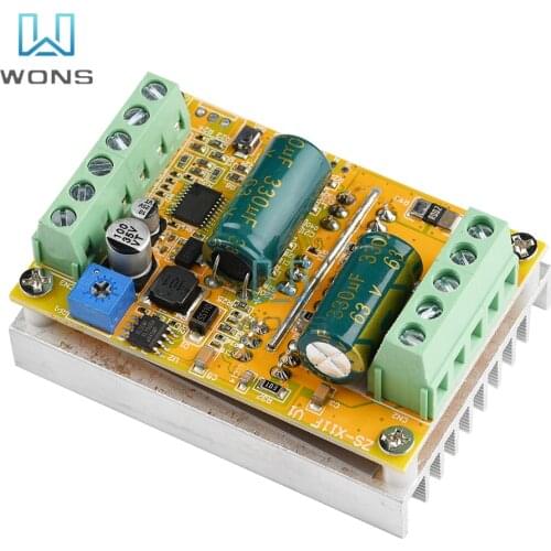 DC 380W 6.5-50V BLDC 3-Phase Brushless Hallless DC Motor Drive Board PWM Signal Input PLC 0-5V Analog Speed Controller Module