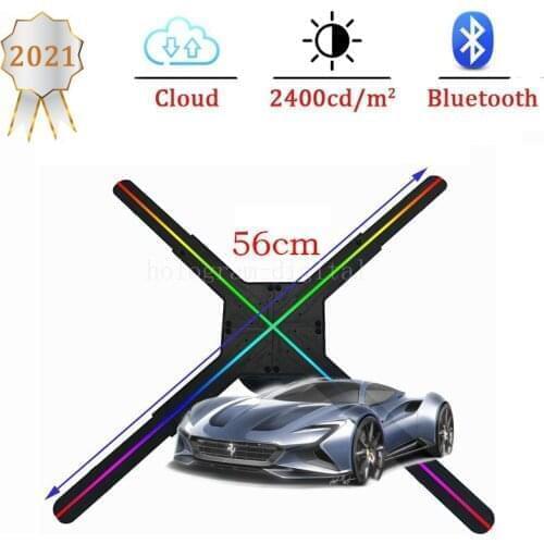 56cm wifi cloud 3d fan Hologram projector Advertising Display hologram Fan Holographic 3d Display Advertising logo Light