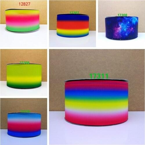 Free shipping 50 yard Christmas ribbon cartoon printed grosgrain ribbon 17311