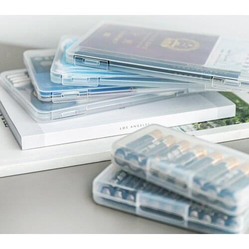 Household Transparent Card Storage Box Playing Cards Container Plastic Storage Case Packing Poker Game Card Box For Pokers Set