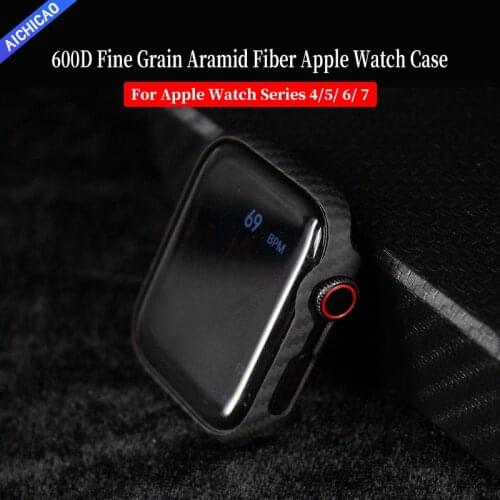 100% Real Pure Carbon Fiber Case For Apple Watch Series 5 Series 6 44mm Ultra-thin Anti-Fall Hard Cover For Iwatch Series4 40mm