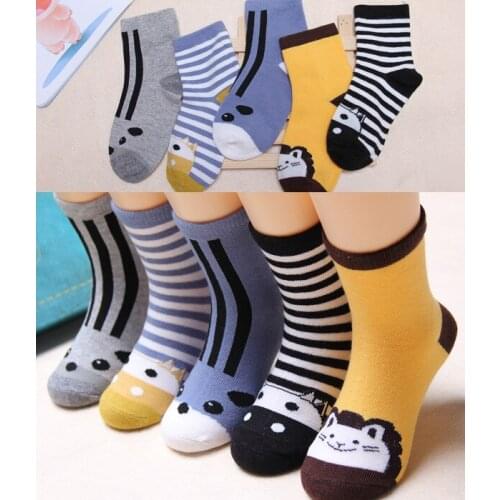 Spring and Autumn and Winter 5-7-8-9-10 Years Old Children Boys and Girls Socks Little Girl Socks Thin Section Cotton Socks