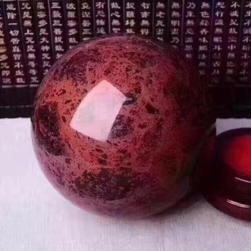 Natural beauty of the red obsidian ball hongyun when the town house to make money