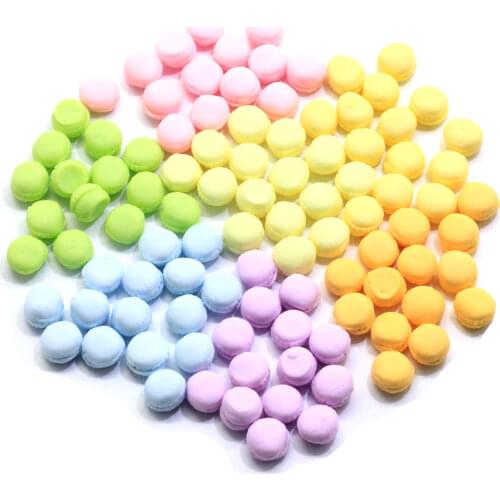 Simulation Mini Macaron Resin Decoration Craft Miniature Cake Dessert For Dolls Accessories Kitchen Play Toys