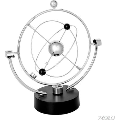 1Piece Kinetic Art ! Mobile Milky Way Gizmos Perpetual Motion Spherical Pendulum Revolving Desk Orbital Toy G03 Drop ship