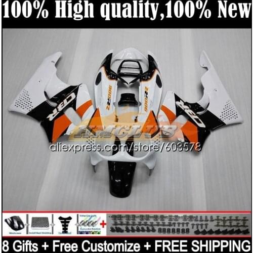Body For HONDA CBR900RR CBR 893RR 1989 1990 1991 1992 1993 30CL.4 CBR900 CBR893 RR CBR893RR 89 90 91 92 93 Fairing Orange white