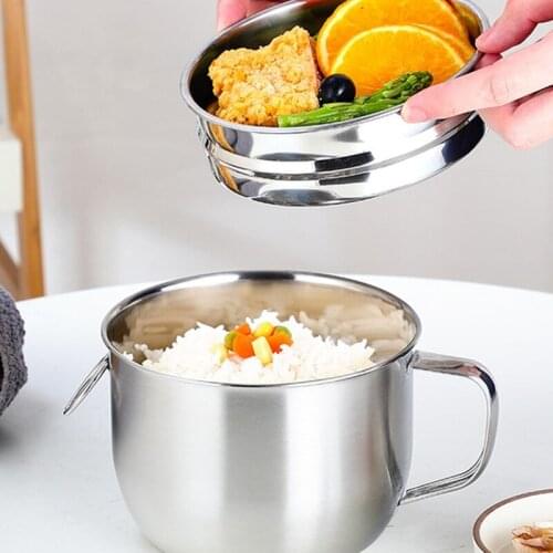 Stainless Steel Lunch Bento Box Insulation Bowl Picnic School Kitchen Tableware Portable Large Capacity Food Storage Containers