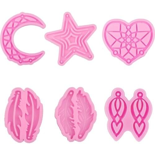 Dream Catcher Epoxy Resin Mold Keychain Casting Silicone Mould DIY Crafts Jewelry Pendant Wall Hanging Decoration Mold