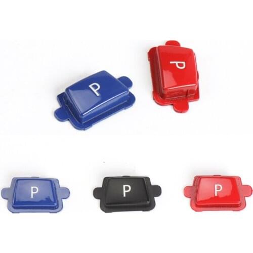 Car ABS Interior Electronic Gear Shift Parking P Button Cover Trim For BMW X5 X6 E70 E71 2007-2013 Black Blue Red