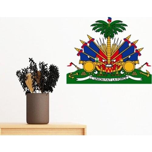 Haiti North America National Emblem Removable Wall Sticker Art Decals Mural DIY Wallpaper for Room Decal