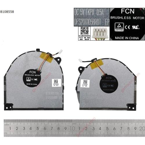 Computer New original CPU Cooling Fan Cooler For Lenovo Y7000 Y530-15ICH-1060 (For CPU+GPU，Original) Laptop Fan N/A