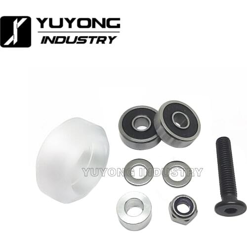 New listing CNC clear Polycarbonate Xtreme solid v wheel kits for Openbuilds v-slot linear rail system OX CNC parts