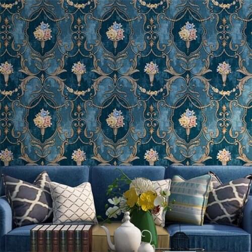 Beibehang wallpaper for walls 3d American rural pastoral wallpapers 3D luxury living room bedroom study bedroom wall wallpaper