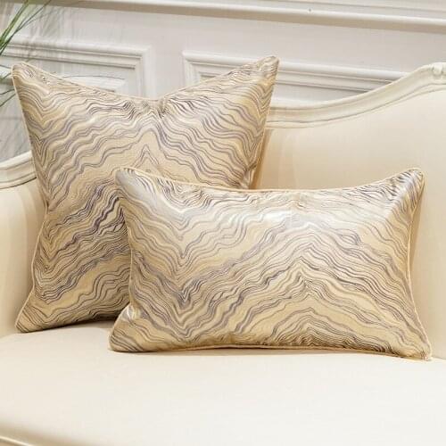 Luxury Upscale cushions car pillow Decorative cushion Simple cushion cover office Nordic Jacquard old CoastG