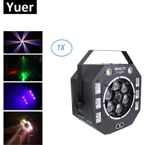 Beam Strobe Laser UV 4IN1 DMX512 Stage Effect Lights LED UV Light Control Dj DMX 512 Christmas Decorations For Home halloweens