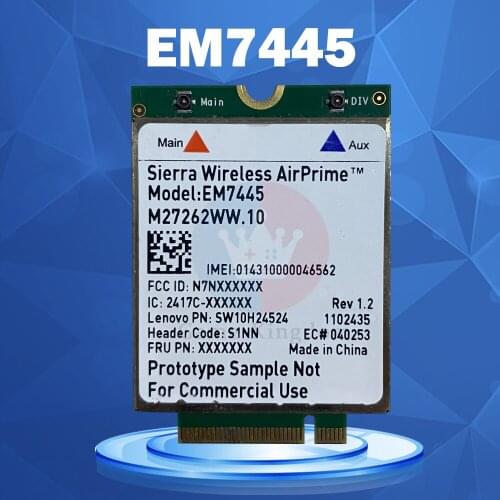 THINKPAD P50 P70 3G / 4G Unicom Telecom Dual 4G EM7445 FRU: XXXXXX built-in module CARD