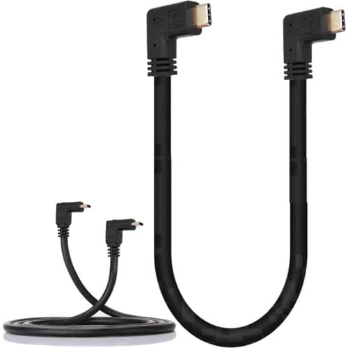 0.3m-1.8m Data Cable Extender Black Parts Phone Replacement Type C Male To Male TPE USB 3.1 Extension 10Gb/s 1ft 2ft 3.3ft 6ft