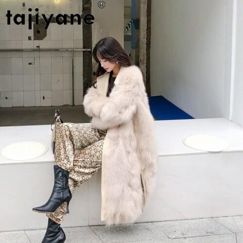 Women Clothing Winter 2021 Real Fur Coat Female Fox Fur Jackets Woman Long Coats Womens Cloth Mulheres Casacos TN436